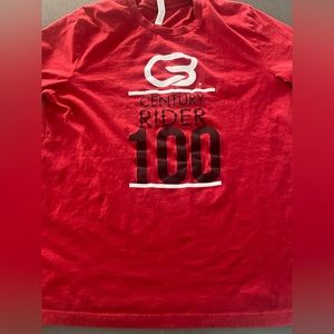 Cycle Bar 100 Century Rider Red TShirt